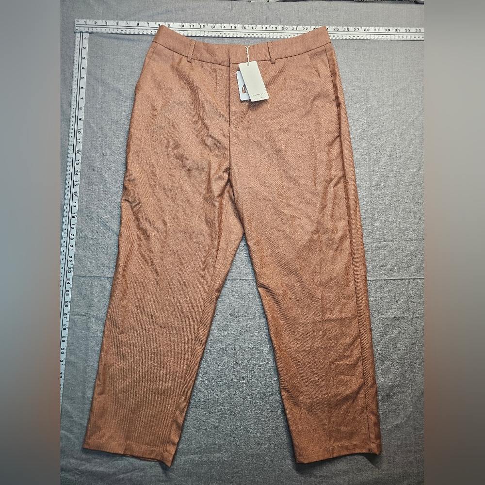 Commense dress pants burnt orange brown xl womens high waisted formal office